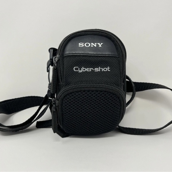 Sony Cyber-shot Camera Carry Travel Case w/Shoulder Strap for Travel Black - Picture 1 of 7